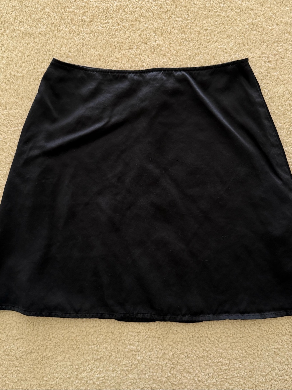 Reformation Black 100% Silk Mini Skirt - Size 2